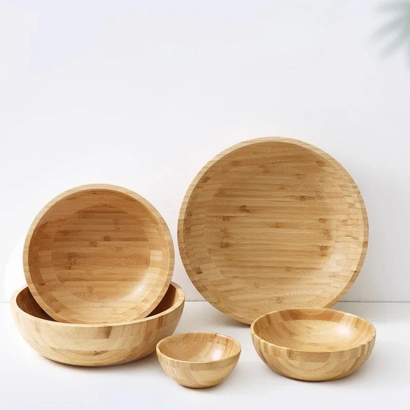 Elegant Bamboo Kitchen Bowl