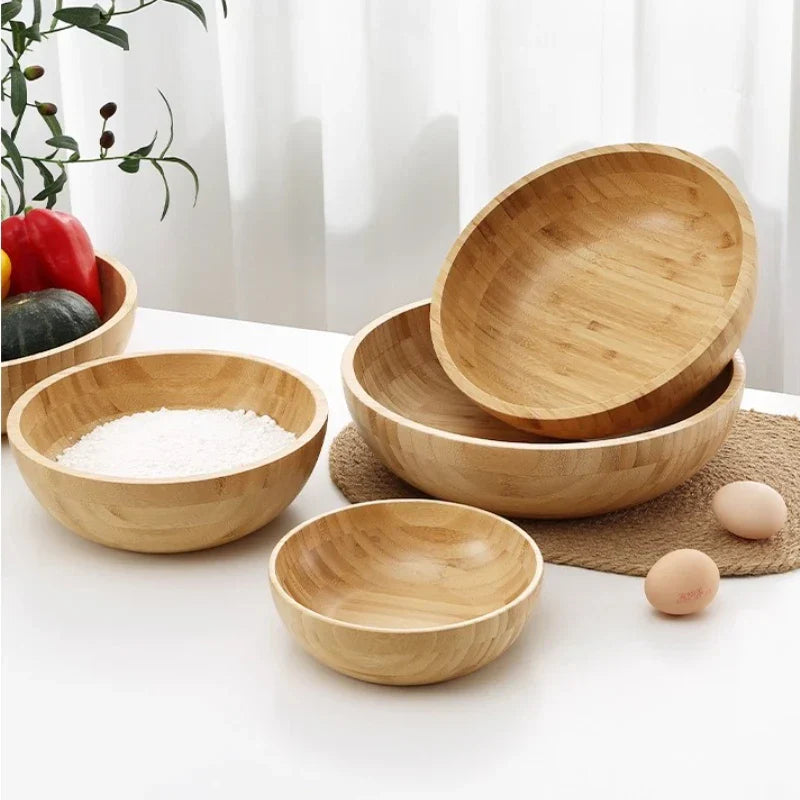 Elegant Bamboo Kitchen Bowl