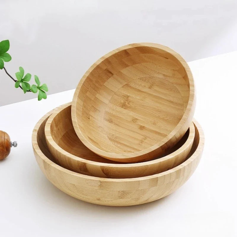 Elegant Bamboo Kitchen Bowl