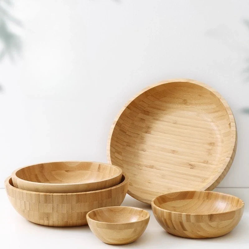 Elegant Bamboo Kitchen Bowl
